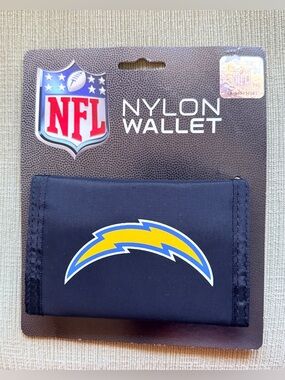 NFL Chargers Nylon Tri-Fold Wallet ⚡️🏈⚡️NWT